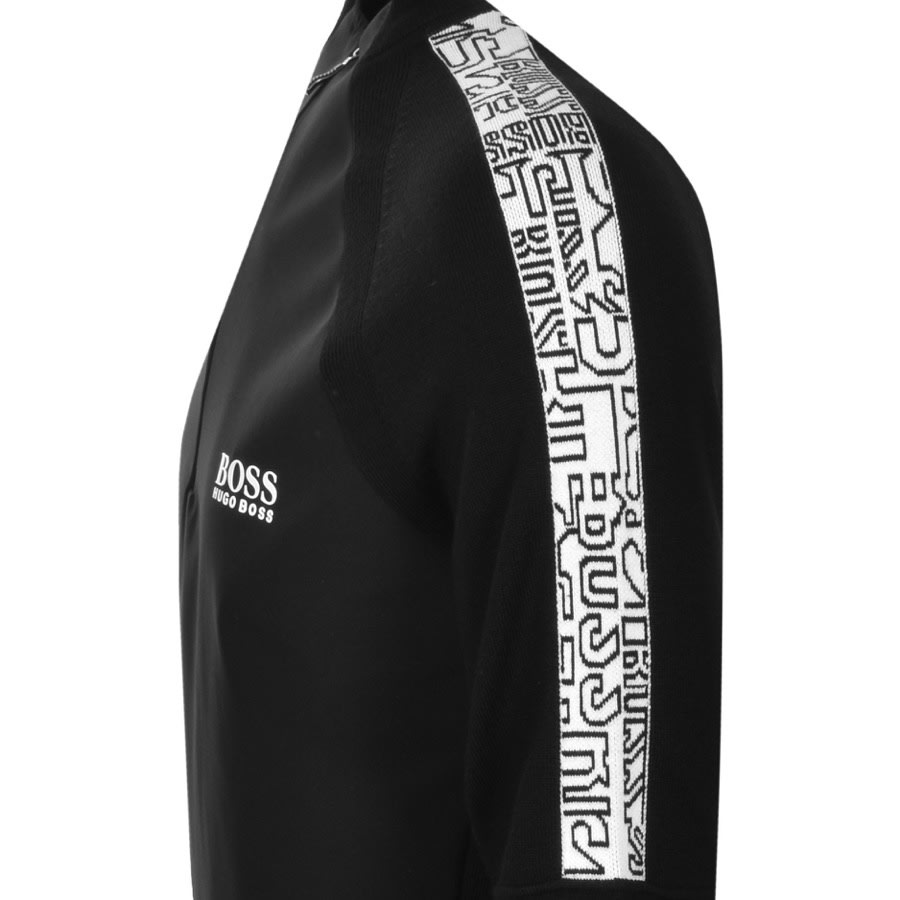 Alternative Image for ProductBOSS Zalogo Half Zip Knitted Jumper Black3